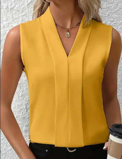 Women's Elegant Sleeveless Blouse-Breezy