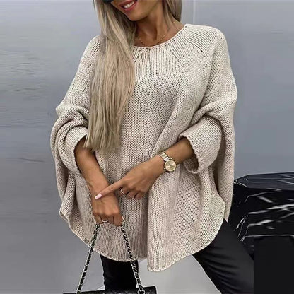 Oversized Winter Batwing Sleeve Knit Sweater