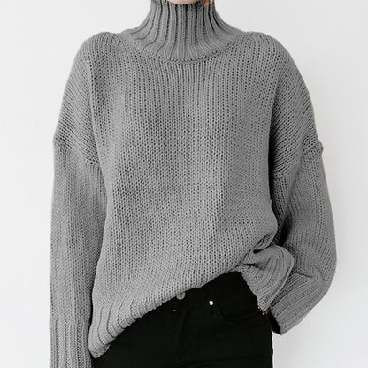 Fashionable Knitted Pullover Sweater For Women