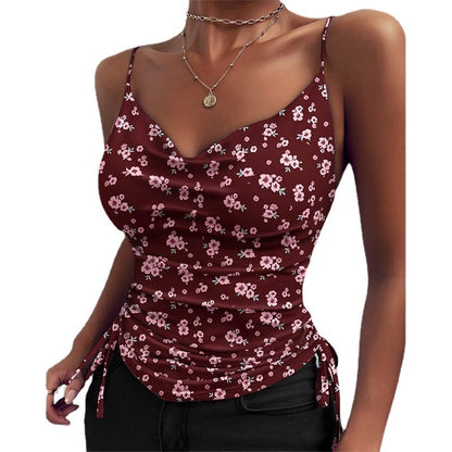 Spaghetti Strap Tops V-neck Camisole