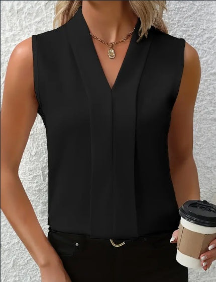 Women's Elegant Sleeveless Blouse-Breezy