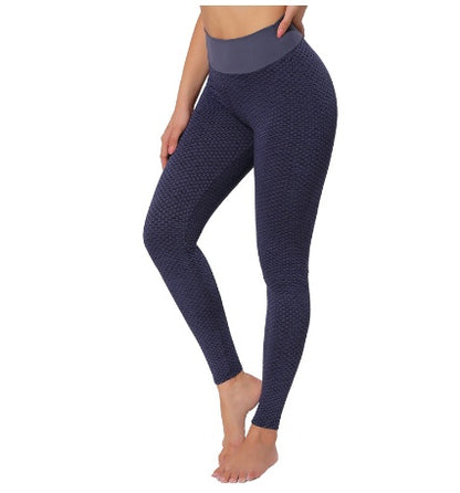 Plaid High Waist Seamless Yoga Leggings for Women