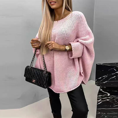 Oversized Winter Batwing Sleeve Knit Sweater