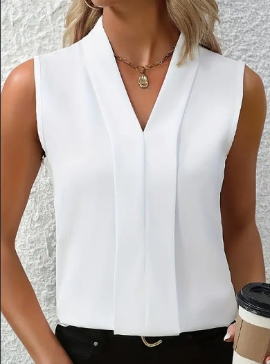 Women's Elegant Sleeveless Blouse-Breezy