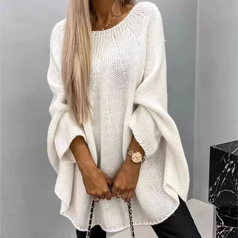 Oversized Winter Batwing Sleeve Knit Sweater